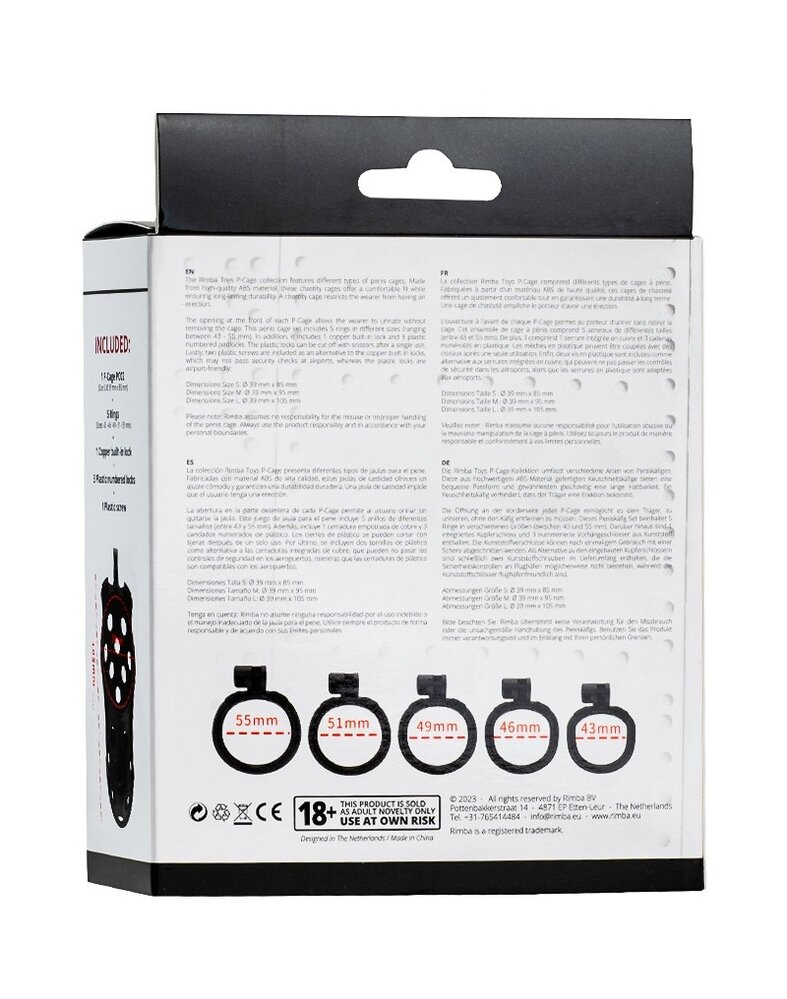 Rimba P-Cage Rimba P-Cage PC03 – Peniskäfig in S, M & L – Schwarz Rimba P-Cage Rimba P-Cage PC03 – Peniskäfig in S, M & L – Schwarz