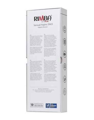 Rimba Toys Rimba Toys - Sensual Nights SN03 - Rabbit Vibrator - Black Rimba Toys Rimba Toys - Sensual Nights SN03 - Rabbit Vibrator - Black