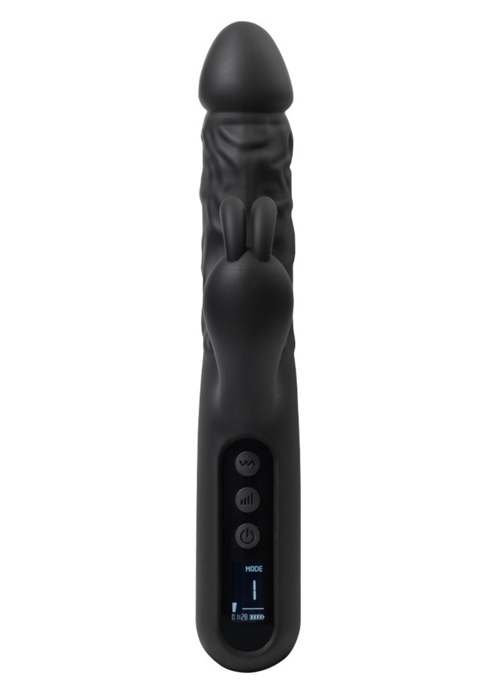 Rimba Toys Sensual Nights SN06 - Vibrateur Lapin réaliste - Noir