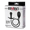 Rimba Latex Play Aufblasbarer Anal Plug mit Pumpe - Schwarz