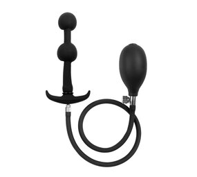 Rimba Latex Play Opblaasbare anaalplug met dubbele ballon en pomp