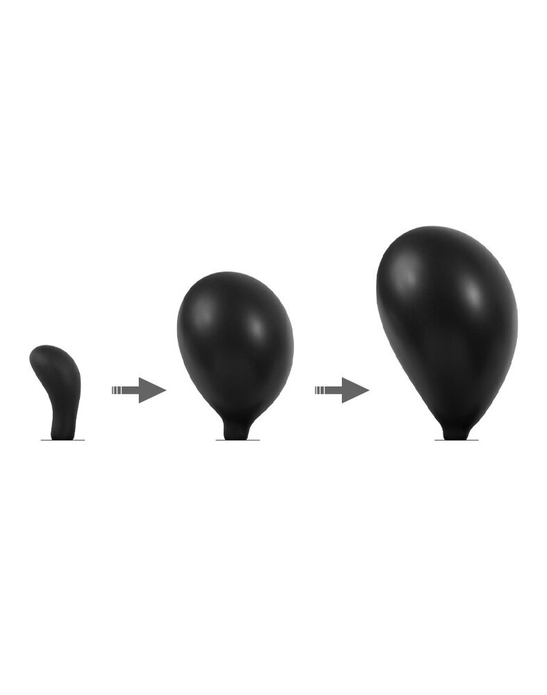 Rimba Latex Play Rimba Latex Play - Inflatable Curved Anal Plug with Pump - Black Rimba Latex Play Rimba Latex Play - Inflatable Curved Anal Plug with Pump - Black