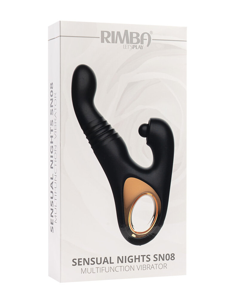 Rimba Toys Rimba Toys - Sensual Nights SN08 - Multifunction Vibrator - Black Rimba Toys Rimba Toys - Sensual Nights SN08 - Multifunction Vibrator - Black