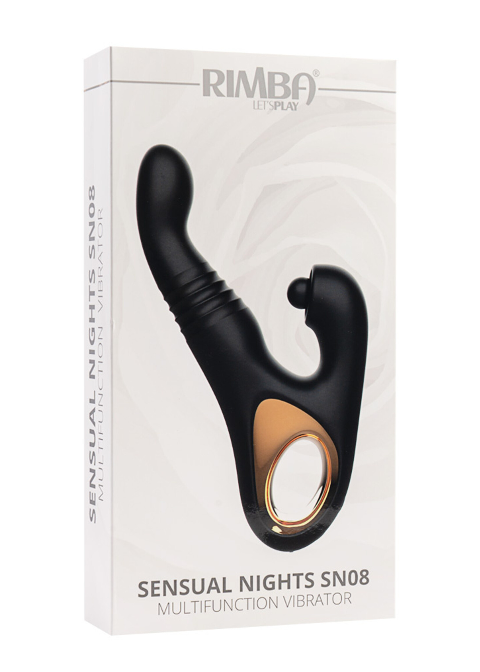 Rimba Toys Sensual Nights SN08 - Multifunction Vibrator - Noir