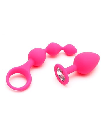 Rimba Toys Barcelona anal toys - Ø 3.5 x 8.2 cm / Ø 1.8-2.9 x 13.5 cm Rimba Toys Barcelona anal toys - Ø 3.5 x 8.2 cm / Ø 1.8-2.9 x 13.5 cm