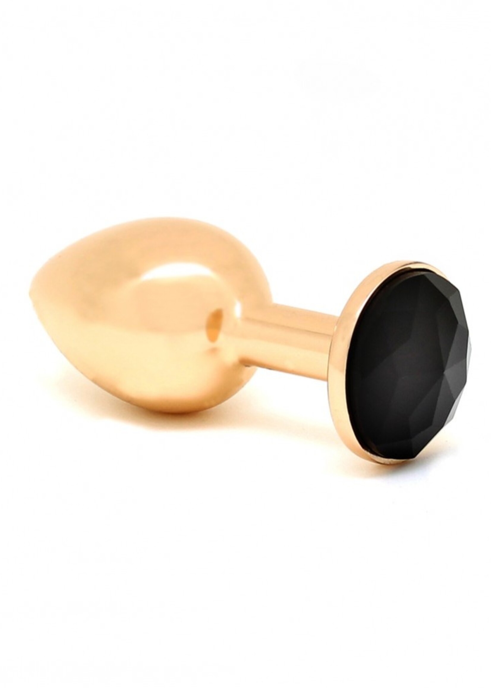 Rimba Bondage Play Gouden kristallen anaalplug - Klein en luxueus | 130 g, 2 kleuren