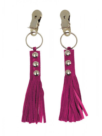 Rimba Bondage Play Rimba Brustklammern mit Lederpeitschen – Wildes Design in 4 Farben Rimba Bondage Play Rimba Brustklammern mit Lederpeitschen – Wildes Design in 4 Farben