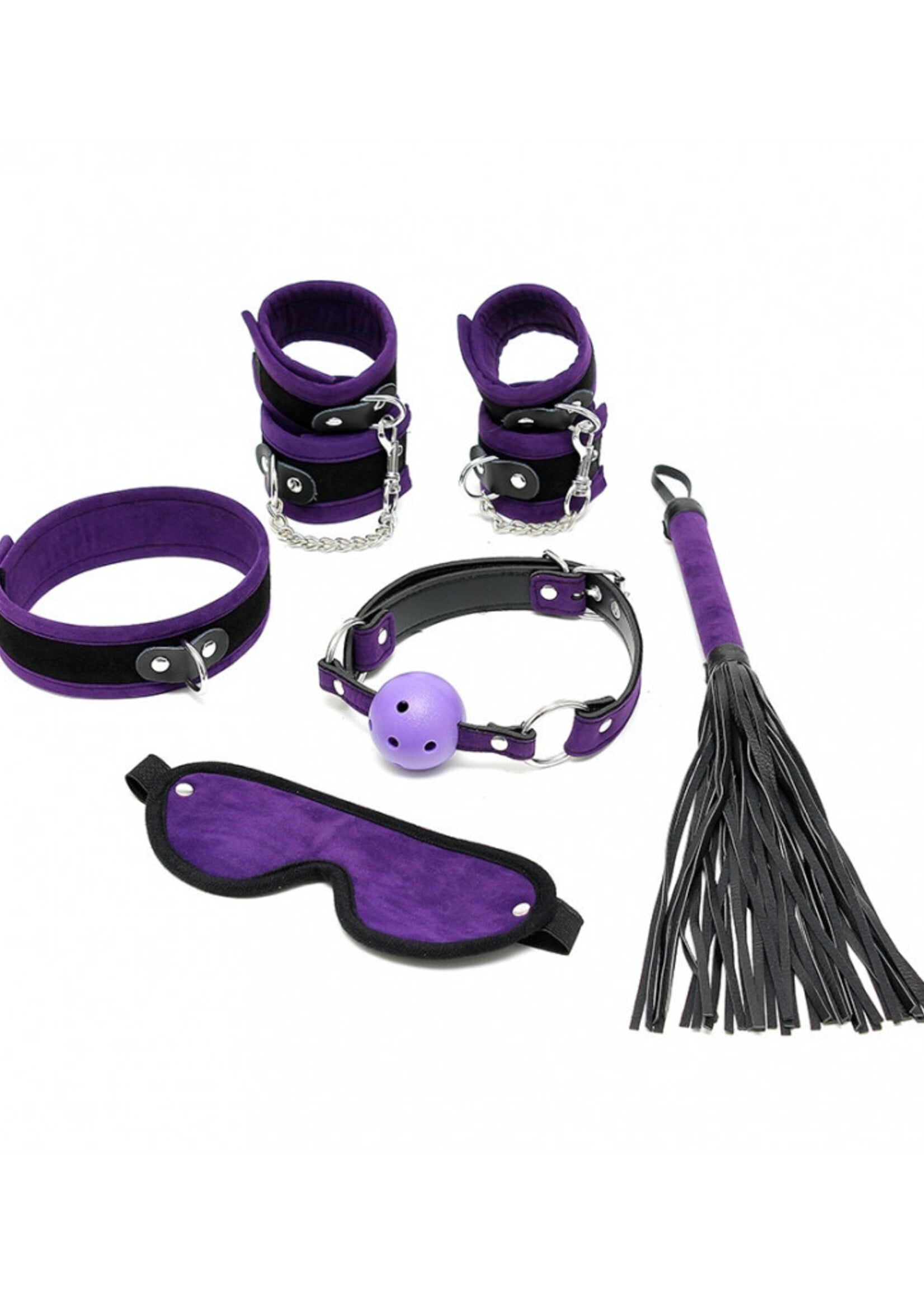 Rimba Bondage Play Zachte bondage beginnersset met klittenbandsluiting (6 stuks)