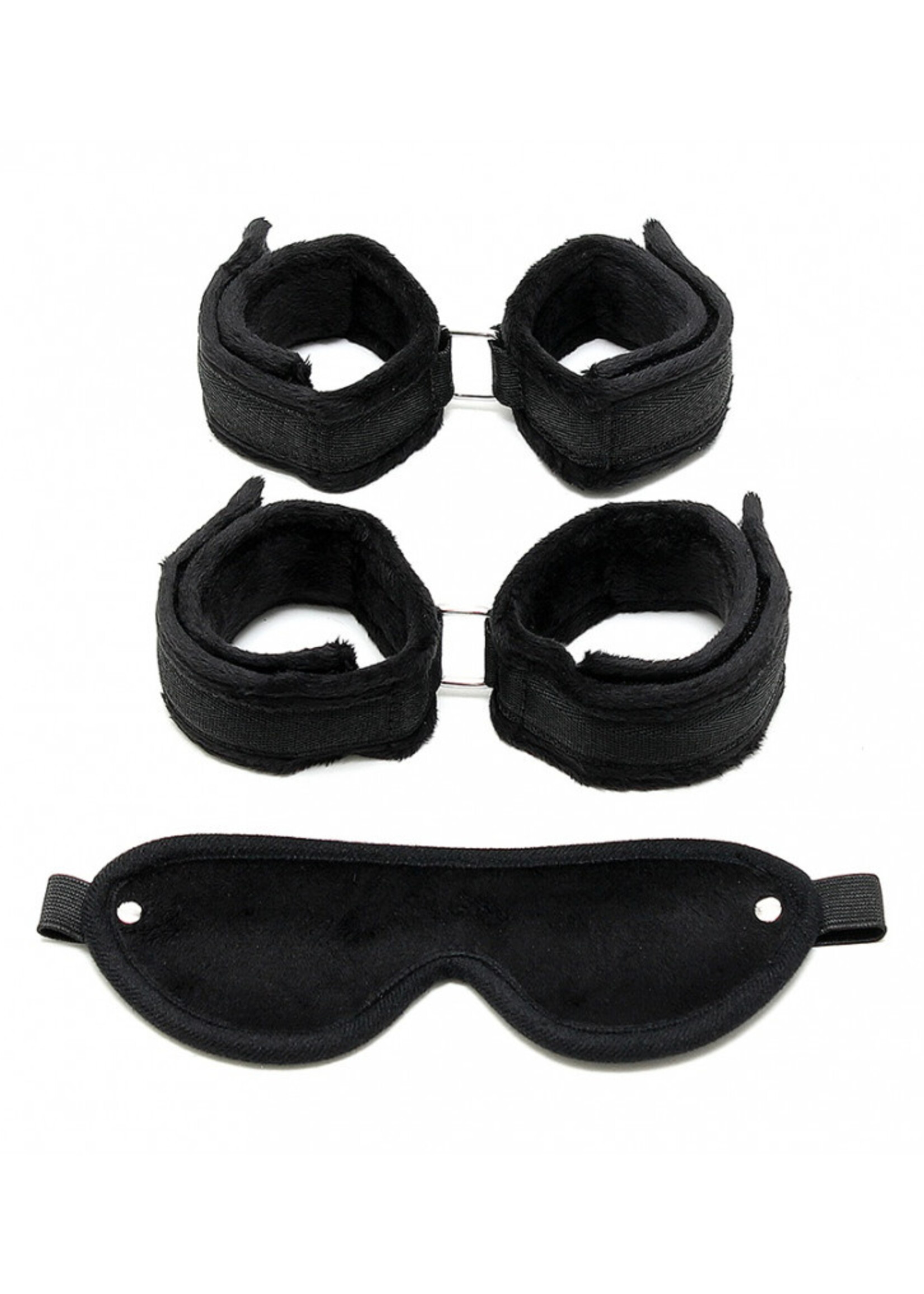 Rimba Bondage Play Zachte bondage set met klittenbandsluiting (3-delig)