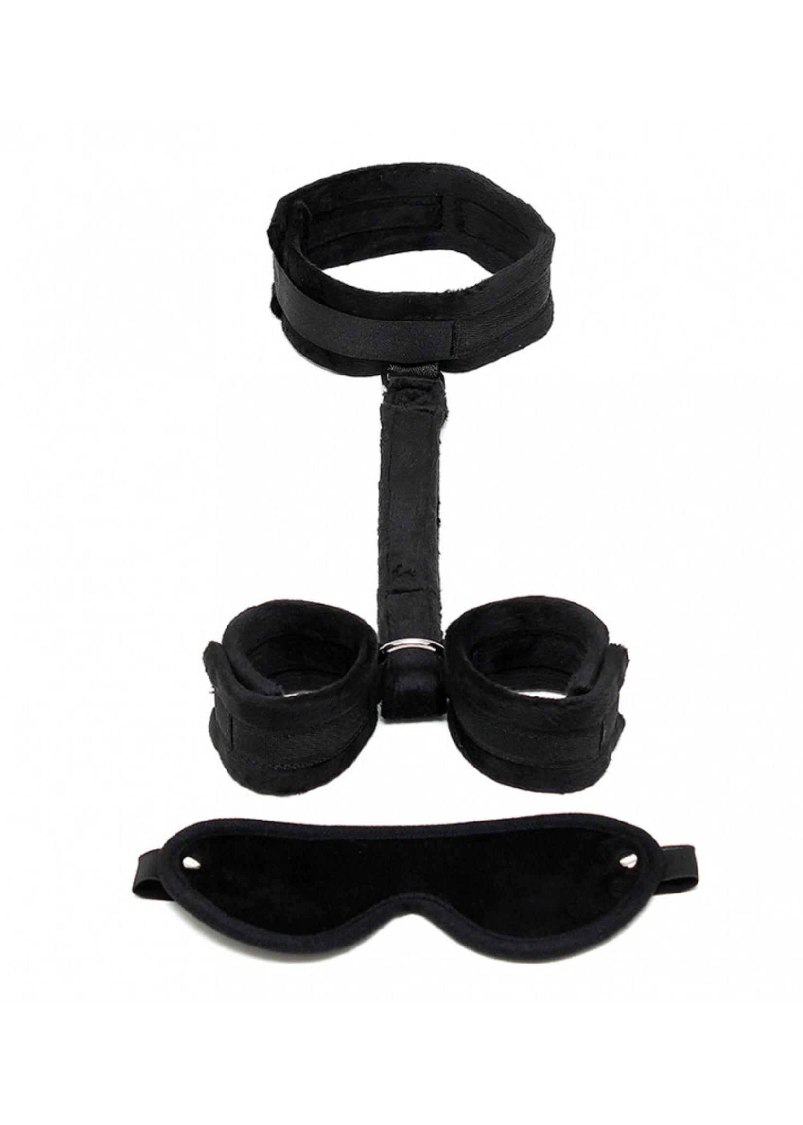 Rimba Bondage Play Ensemble de bondage doux Rimba - Masque, collier et menottes