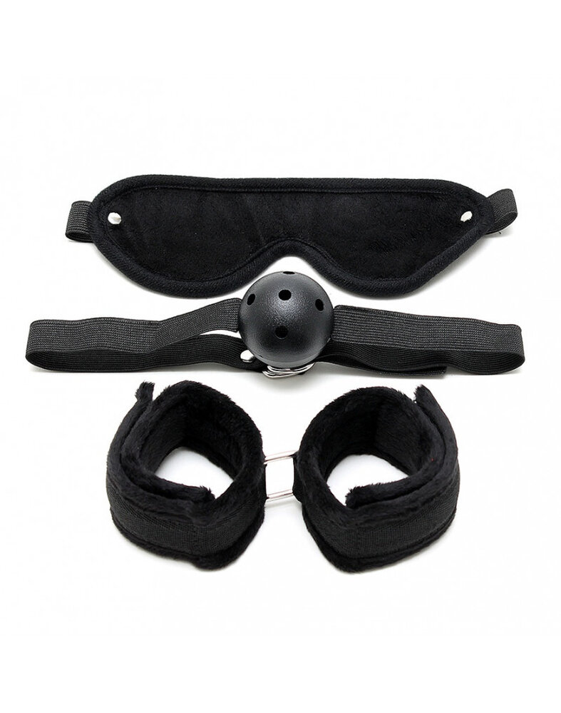 Rimba Bondage Play Rimba – Set de bondage doux avec velcro (3 pièces)