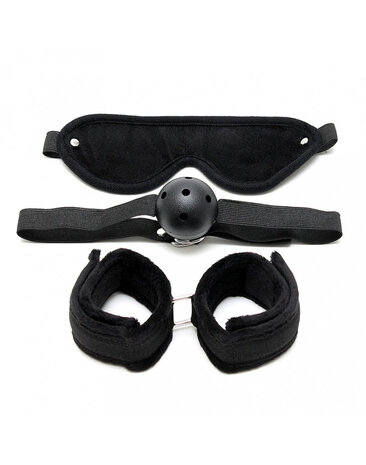 Rimba Bondage Play Rimba – Set de bondage doux avec velcro (3 pièces)