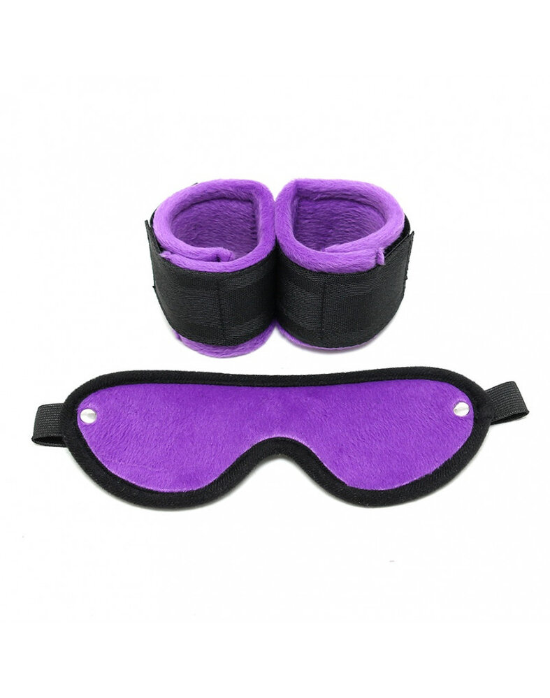 Rimba Bondage Play menottes de bondage souples avec masque