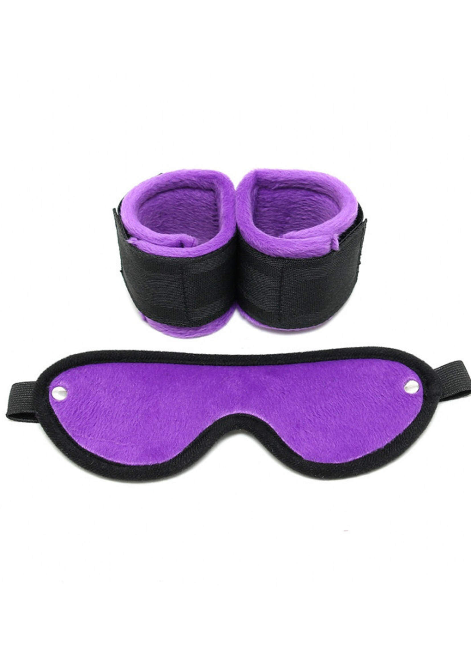 Rimba Bondage Play Zachte bondage handboeien met masker