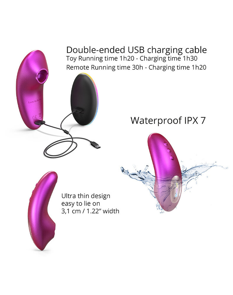 Love to Love Dreamer - Druckwellenvibrator mit Fernbedienung
