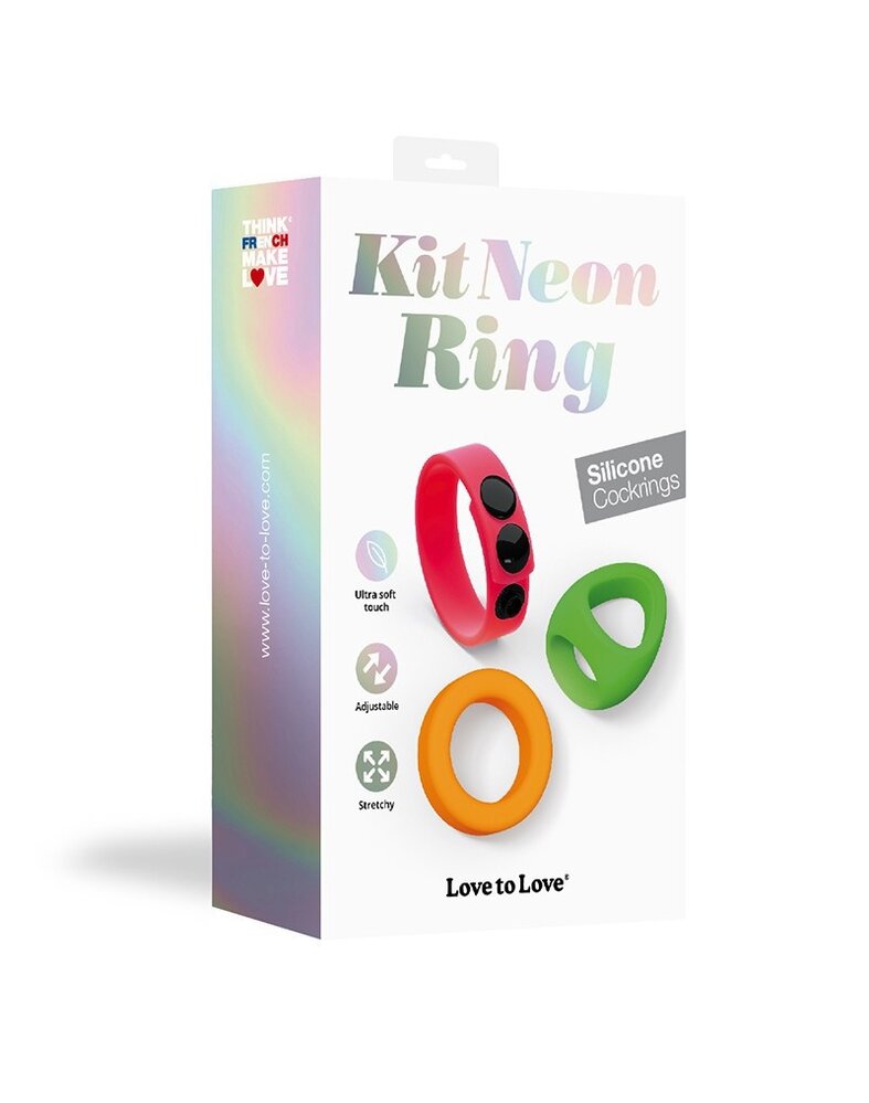 Love to Love Love to Love - Neon Ring Kit - Lot de 3 Cockrings Love to Love Love to Love - Neon Ring Kit - Lot de 3 Cockrings