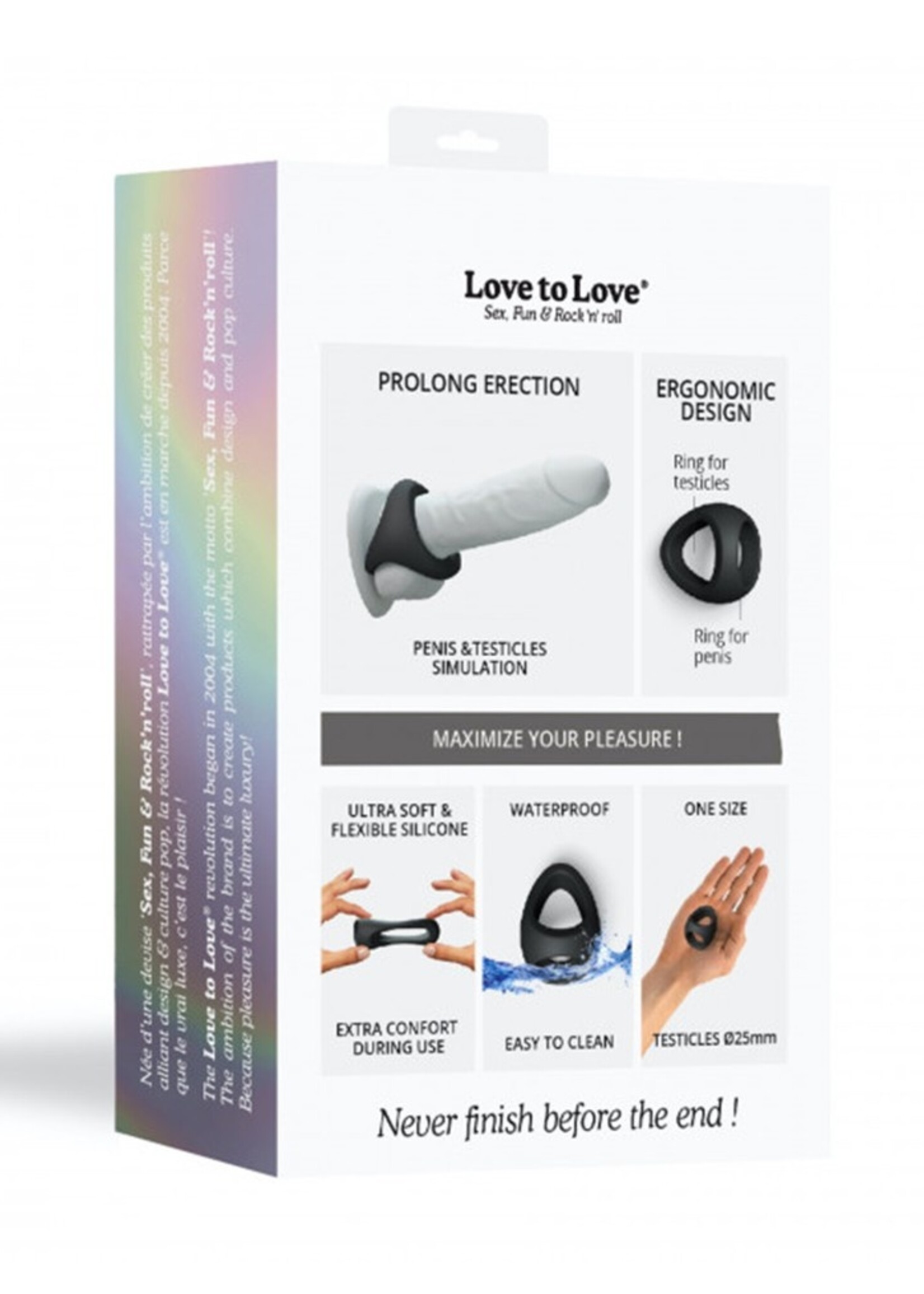 Love to Love Flux Ring - hanenring Ø2,5-3 cm