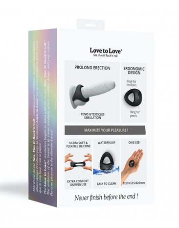 Love to Love Flux Ring - hanenring Ø2,5-3 cm