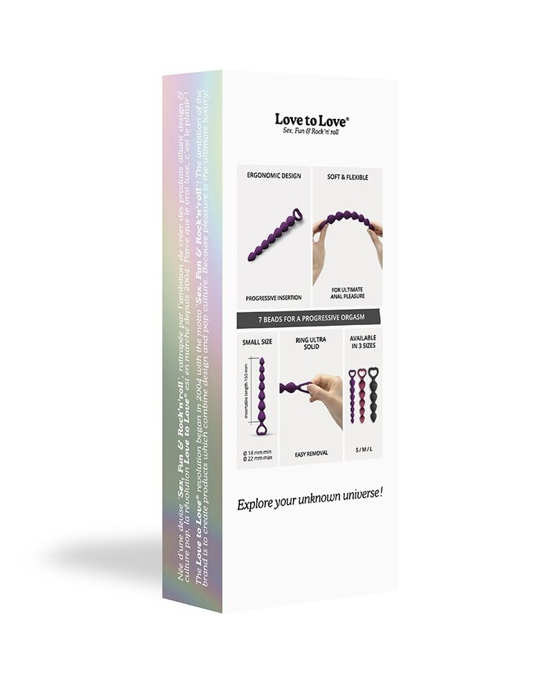 Love to Love Love to Love - Bing Bang Taille S - Perles Anales - Violet Love to Love Love to Love - Bing Bang Taille S - Perles Anales - Violet