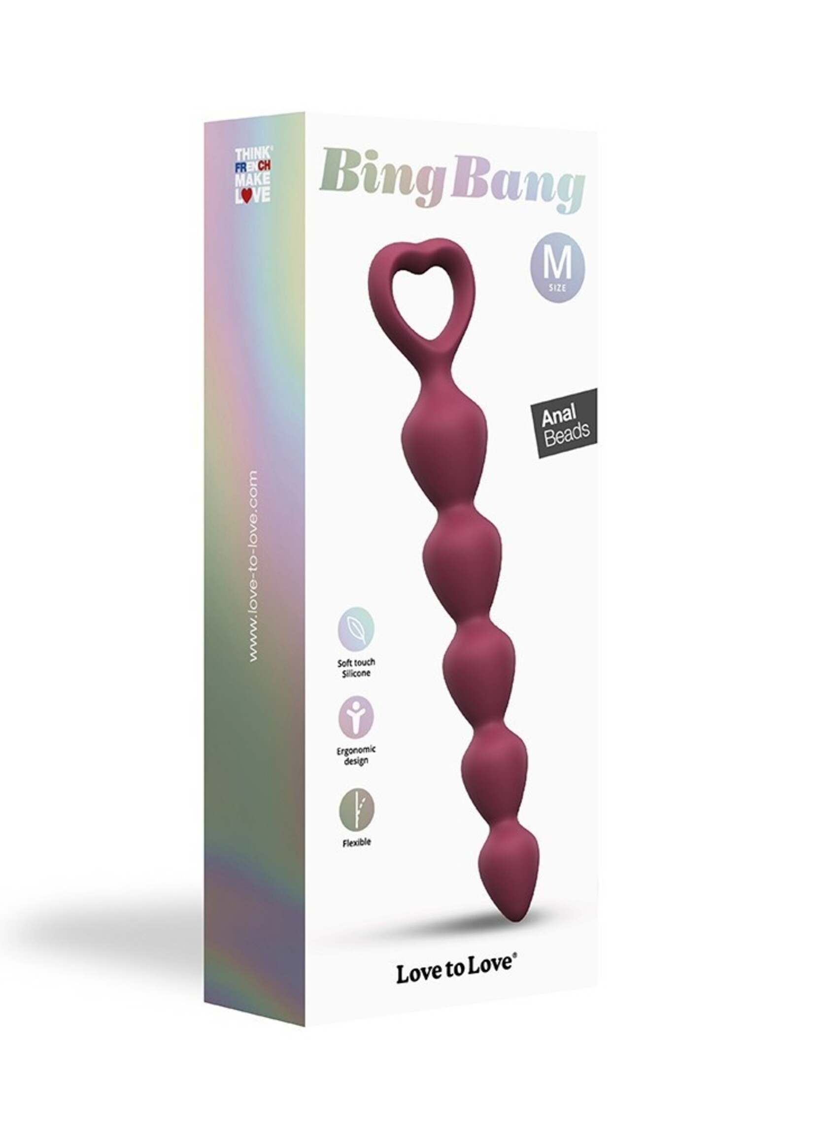Love to Love Bing Bang - anale kralen 18 cm Ø2-2,8 cm