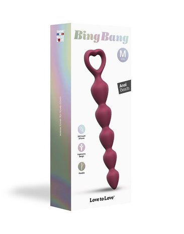 Love to Love Love to Love - Bing Bang Größe M - Analkugeln - Plum