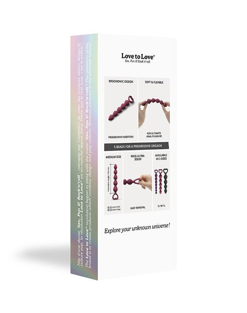 Love to Love Love to Love - Bing Bang Taille M - Perles Anales - Plum Love to Love Love to Love - Bing Bang Taille M - Perles Anales - Plum