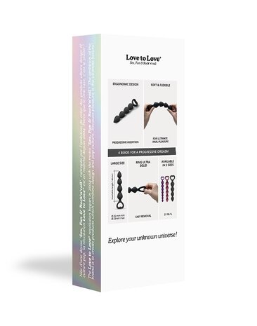 Love to Love Bing Bang Taille L - Perles anales - Noir Love to Love Bing Bang Taille L - Perles anales - Noir