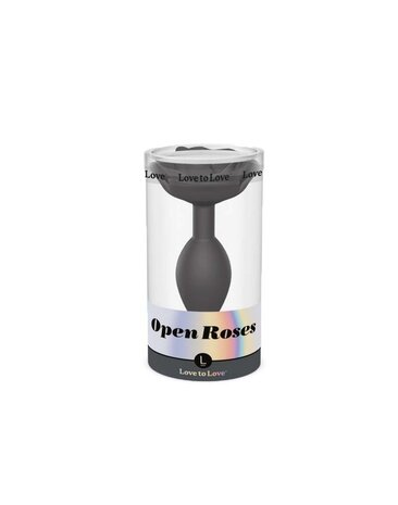 Love to Love Open Roses Taille L - Buttplug - Noir