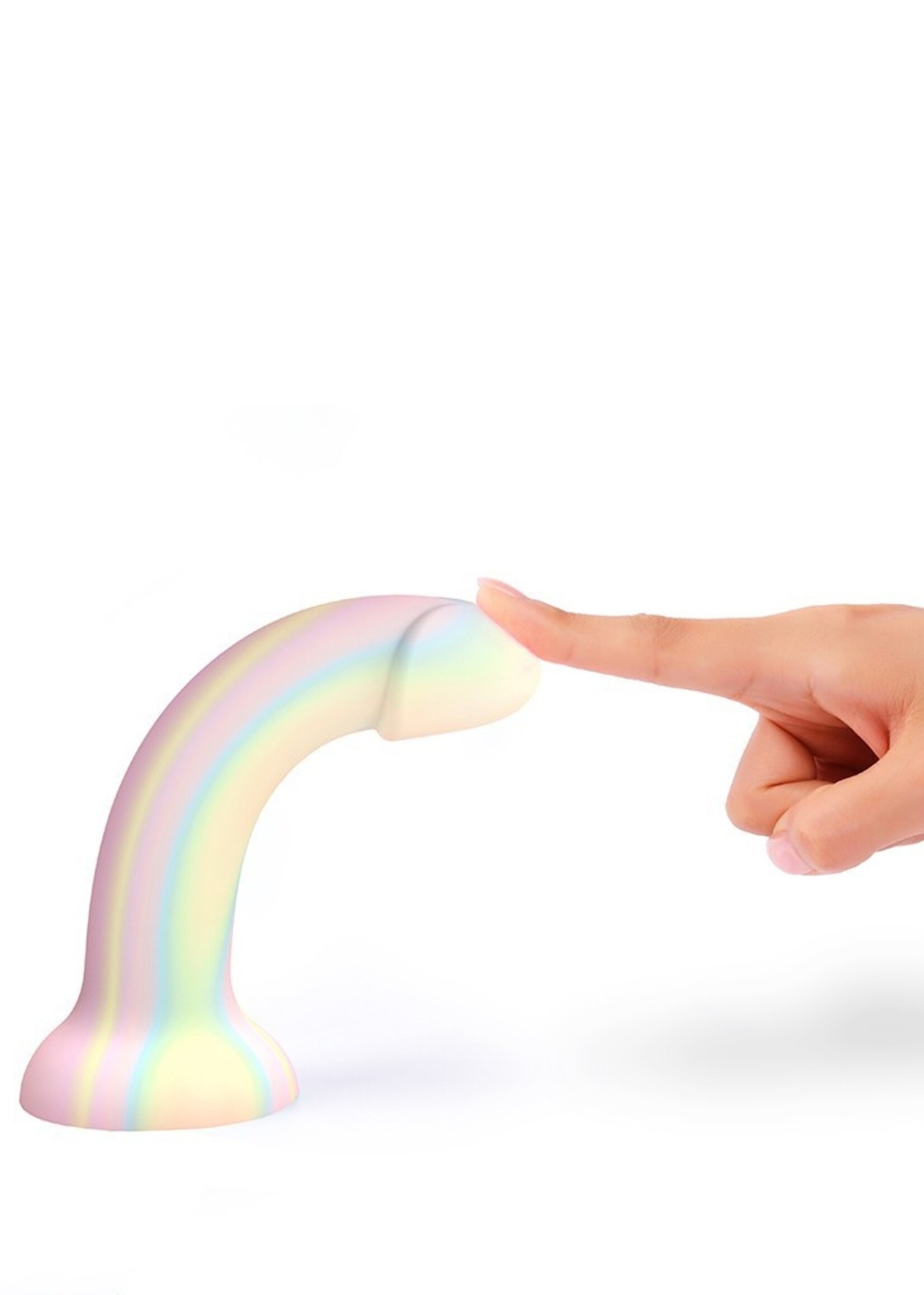 Love to Love Dildoll Fantasia - siliconen dildo 17,6 cm Ø3,6 cm, lichtgevend in het donker