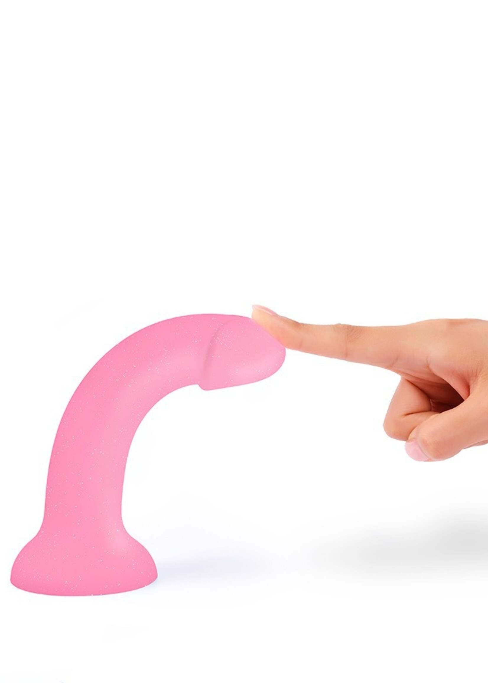 Love to Love Dildoll Glitzy - Silikondildo 17,6 cm Ø3,6 cm mit Saugnapf