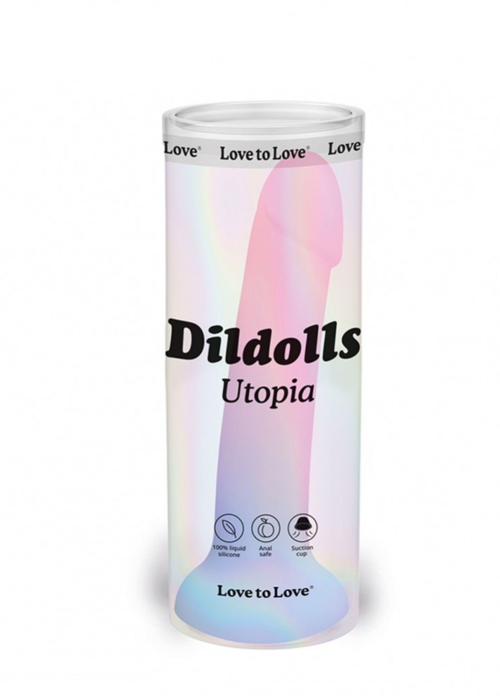 Love to Love Dildoll Utopia - G-Punkt Dildo 17,6 cm Ø3,6 cm mit Saugnapf