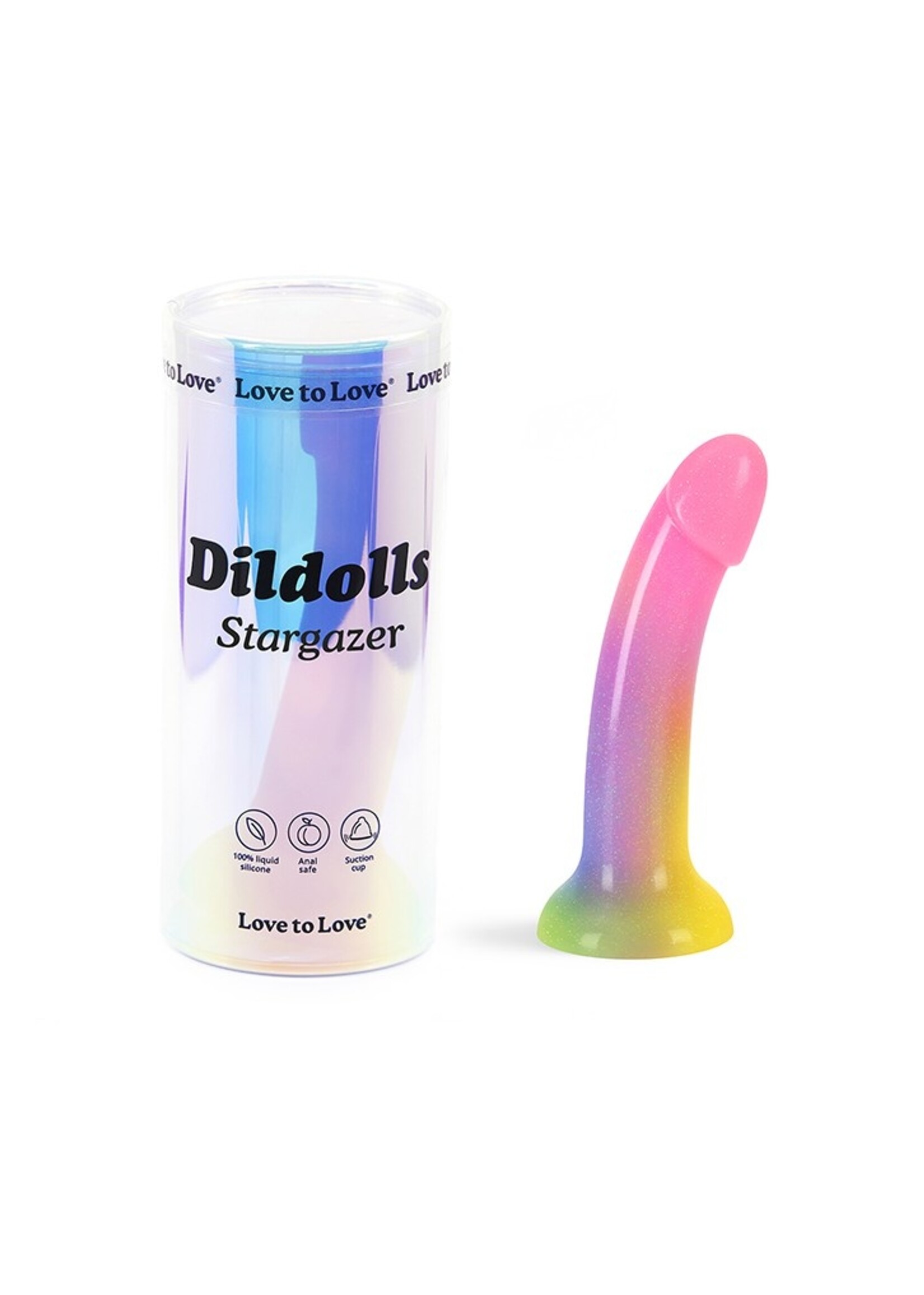 Love to Love Dildoll Stargazer - G-spot dildo 17,6 cm Ø3,6 cm