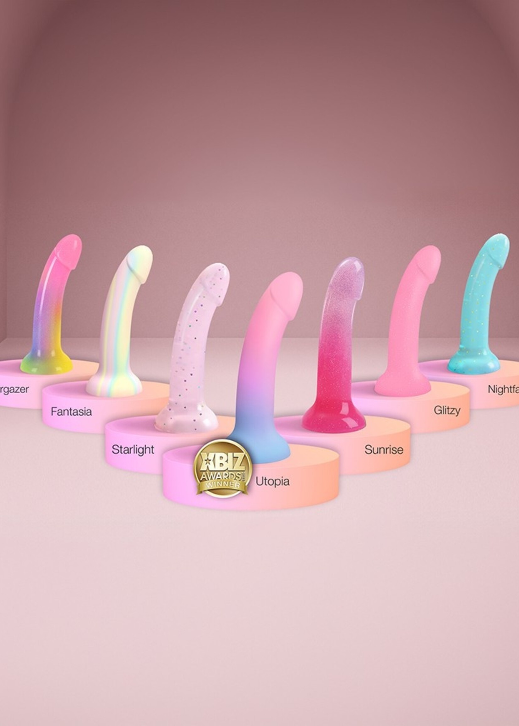 Love to Love Dildoll Galactica - G-spot dildo 17,6 cm Ø3,6 cm