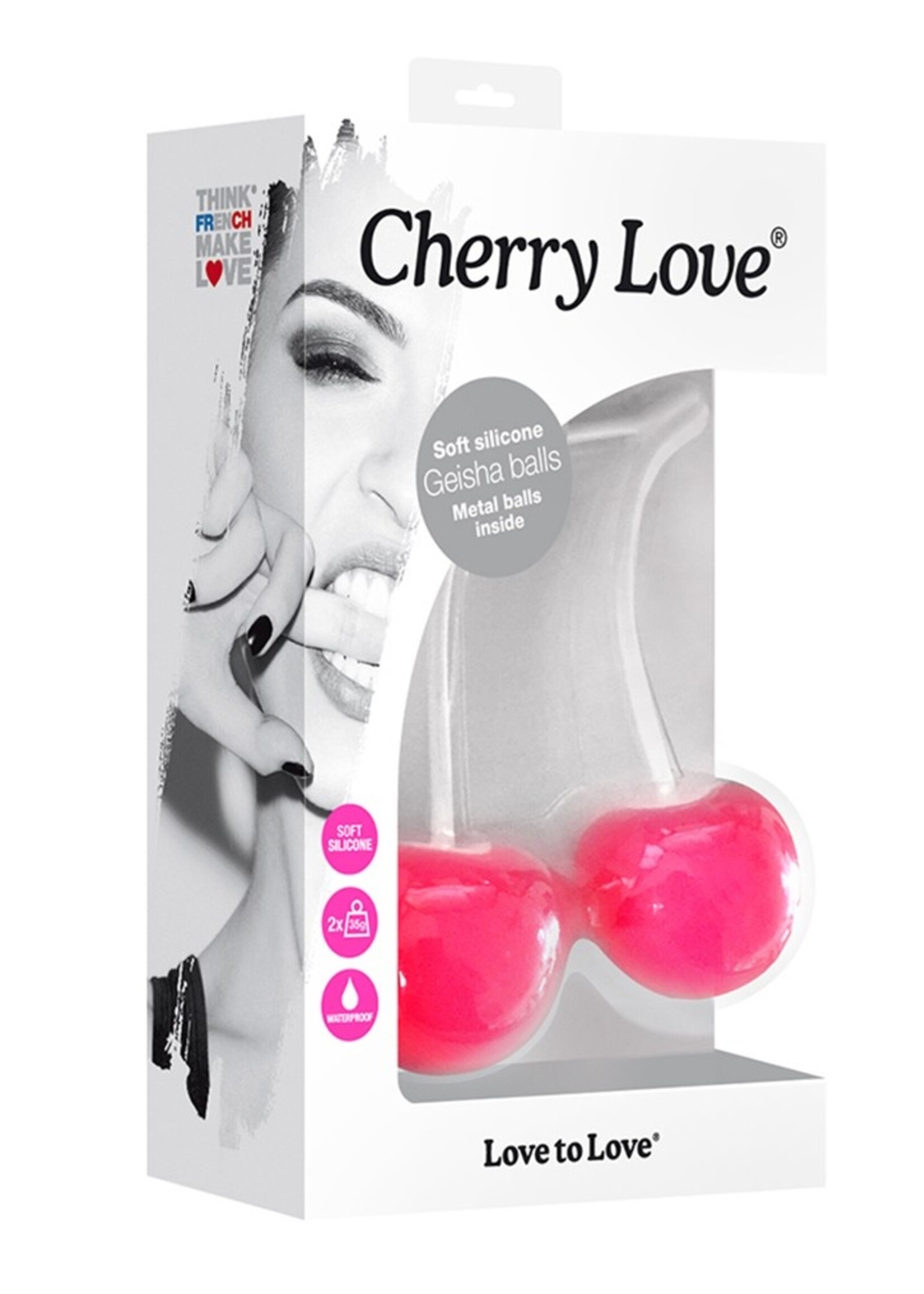 Love to Love Cherry Love Duoballs - Kegelballen Ø 3,3 x 3,7 cm