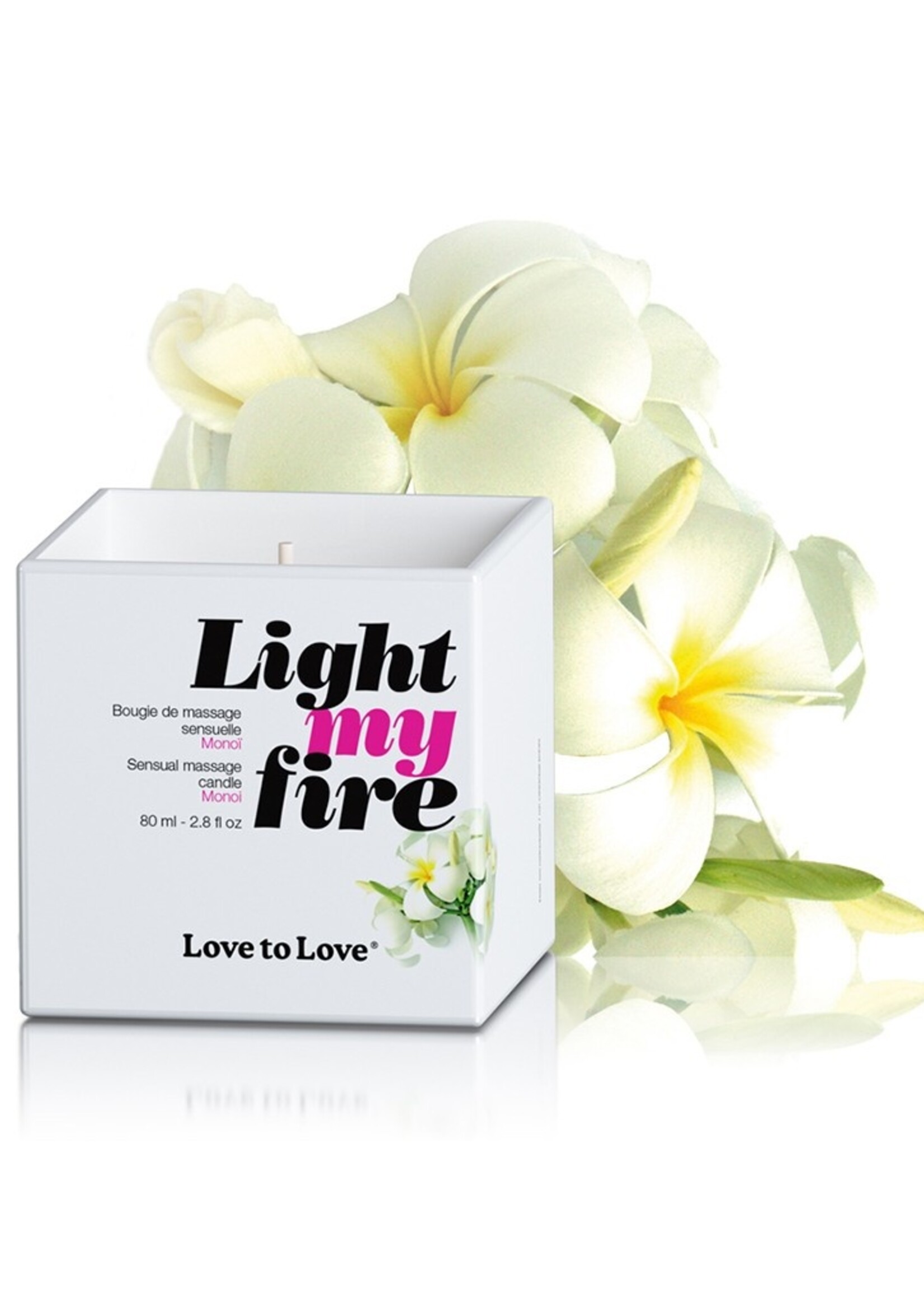 Love to Love Light My Fire - Monoi - massagekaarsen