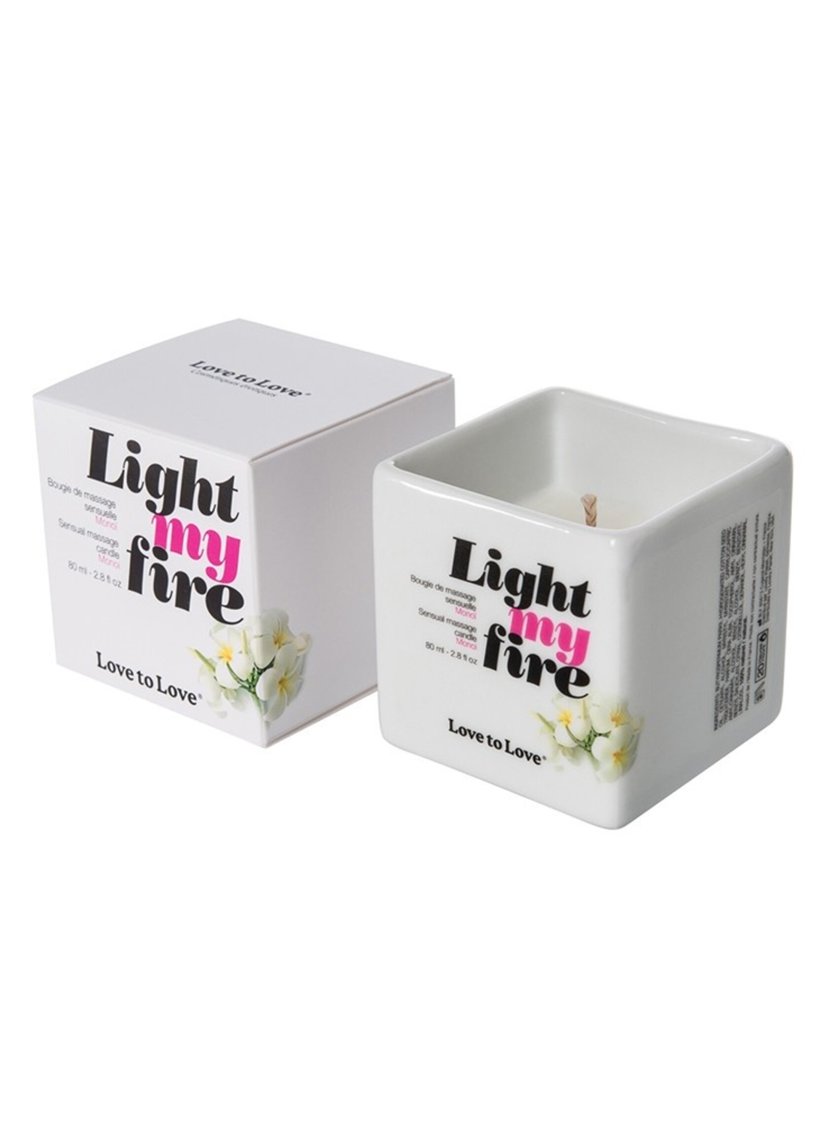 Love to Love Light My Fire - Monoi - massagekaarsen