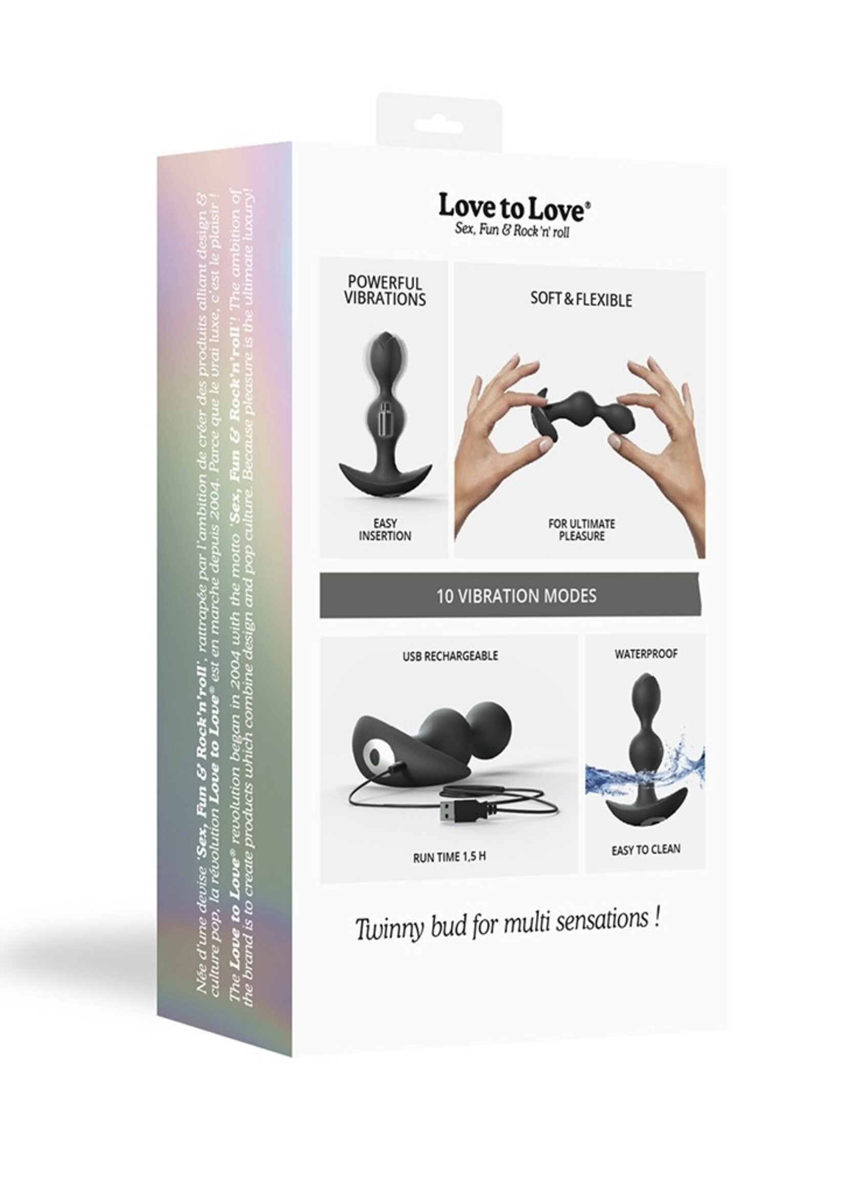 Love to Love Twinny Bud - Analvibrator mit doppelter Stimulation
