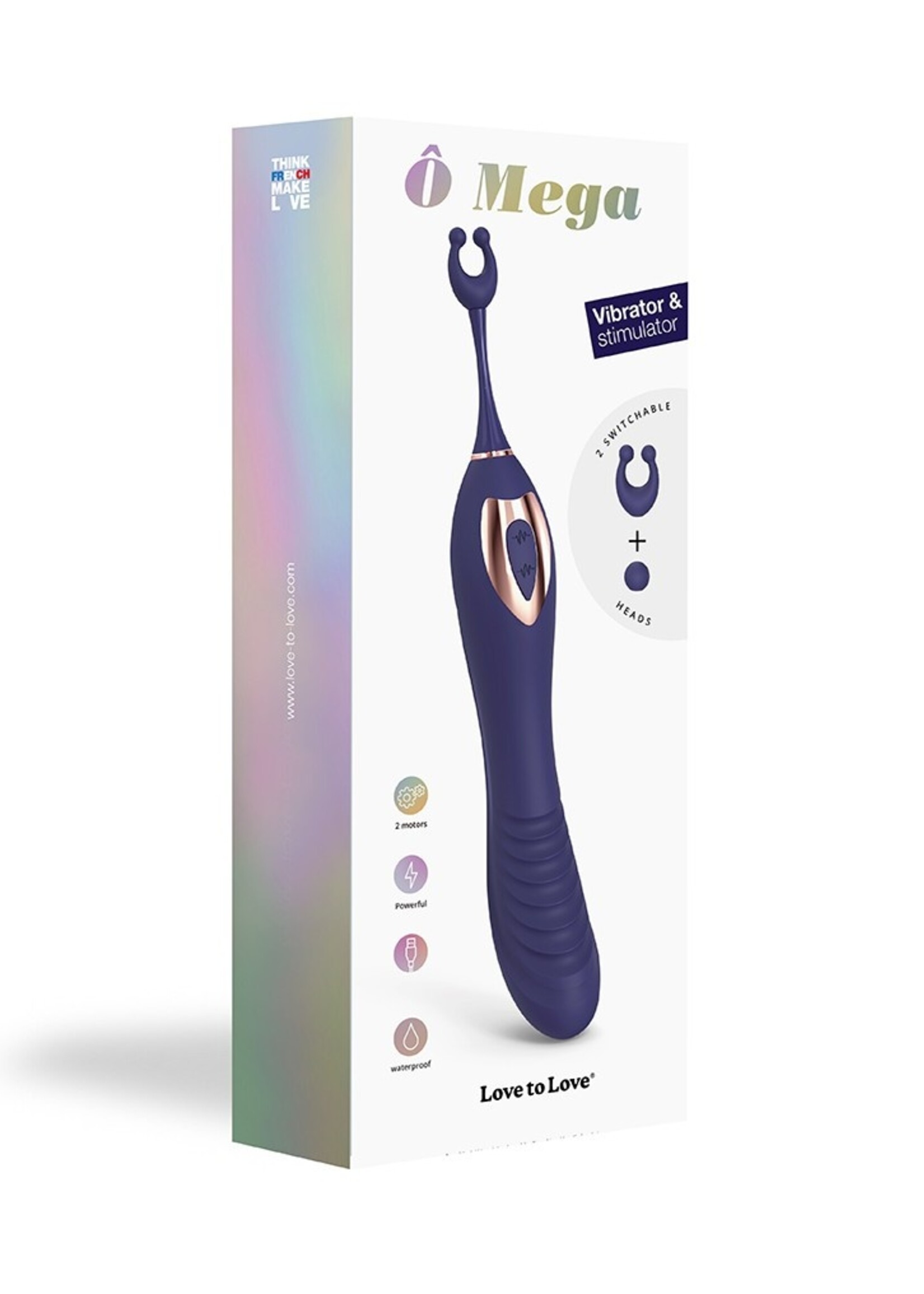 Love to Love Ô Mega - G-spot vibrator met dubbele stimulatie