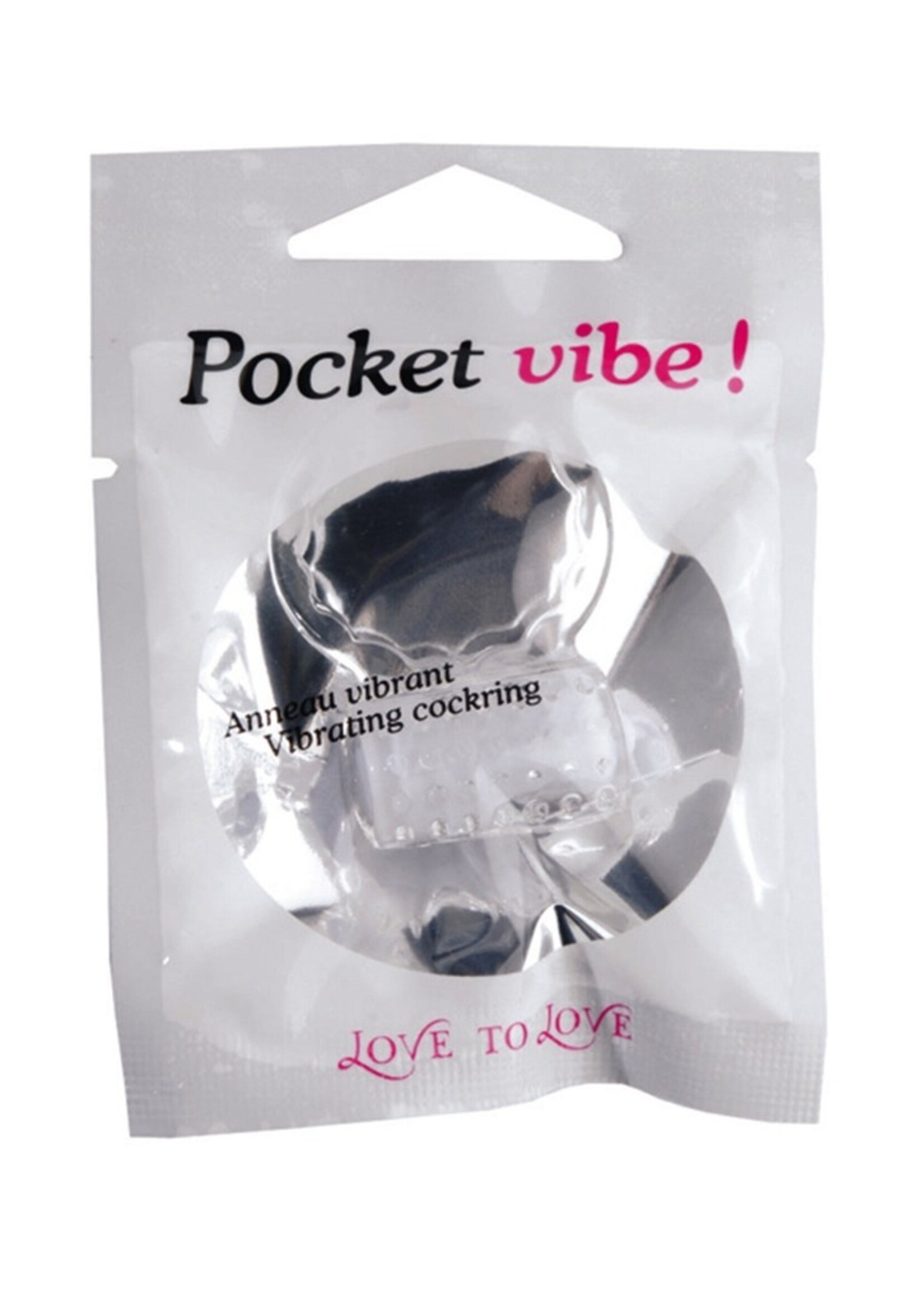 Love to Love Pocket Vibe - penisring met vibratie Ø3,5 cm