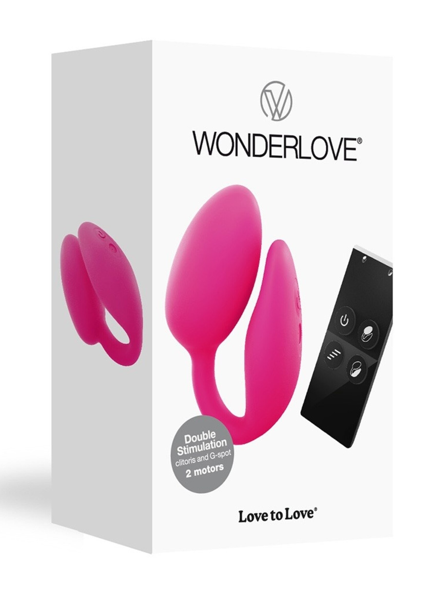 Love to Love Wonderlove - Vibrator voor stellen met afstandsbediening