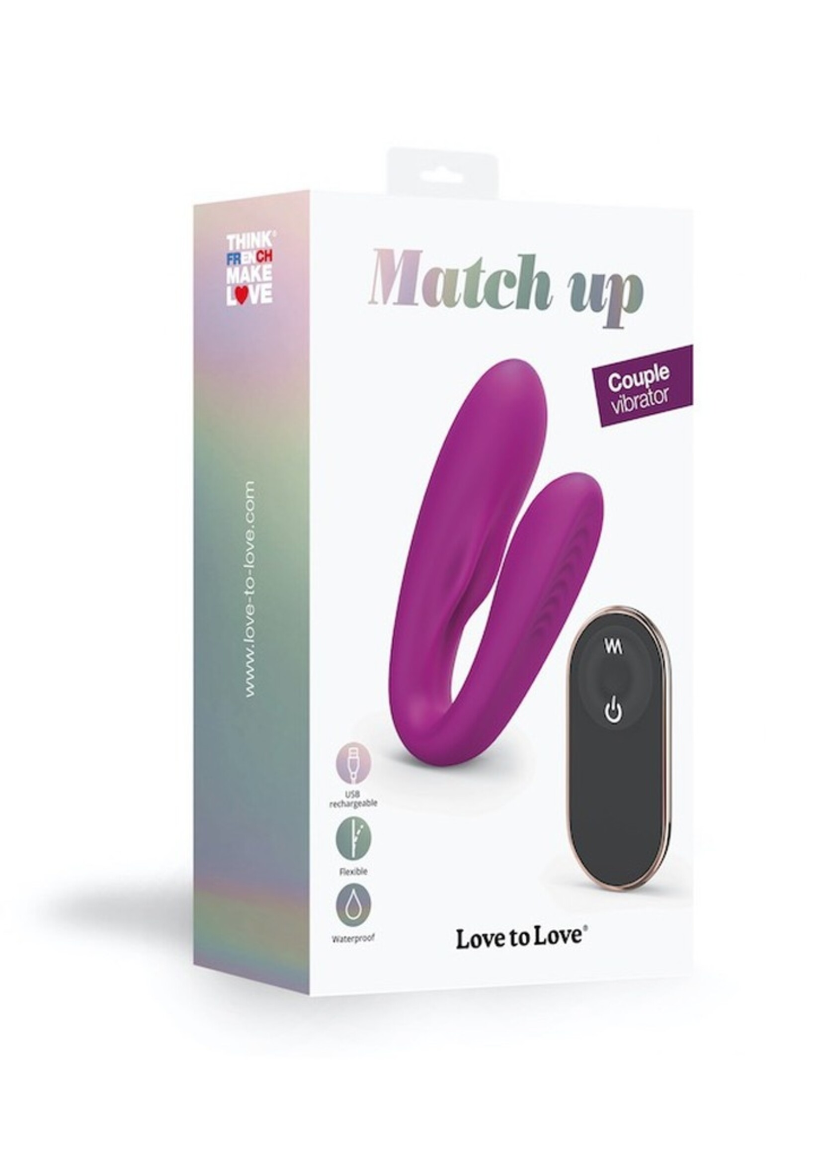 Love to Love Match Up - Rosa | Vibromasseurs pour couple