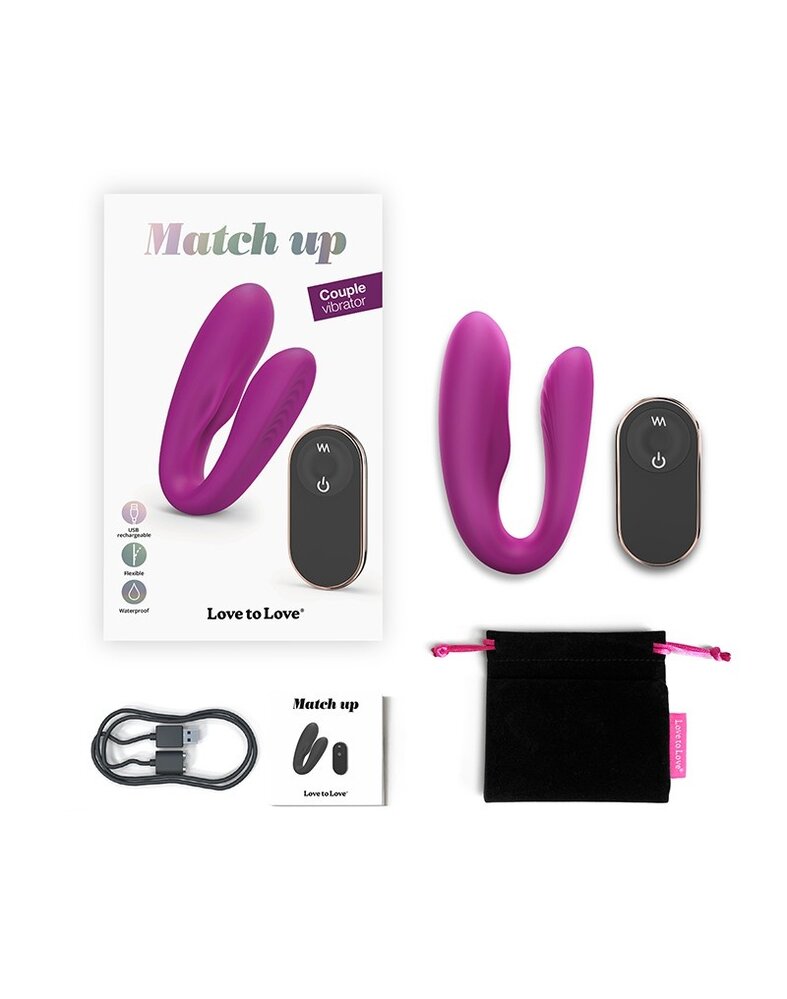 Love to Love Love to Love Match Up - Paarvibrator mit Fernbedienung Love to Love Love to Love Match Up - Paarvibrator mit Fernbedienung