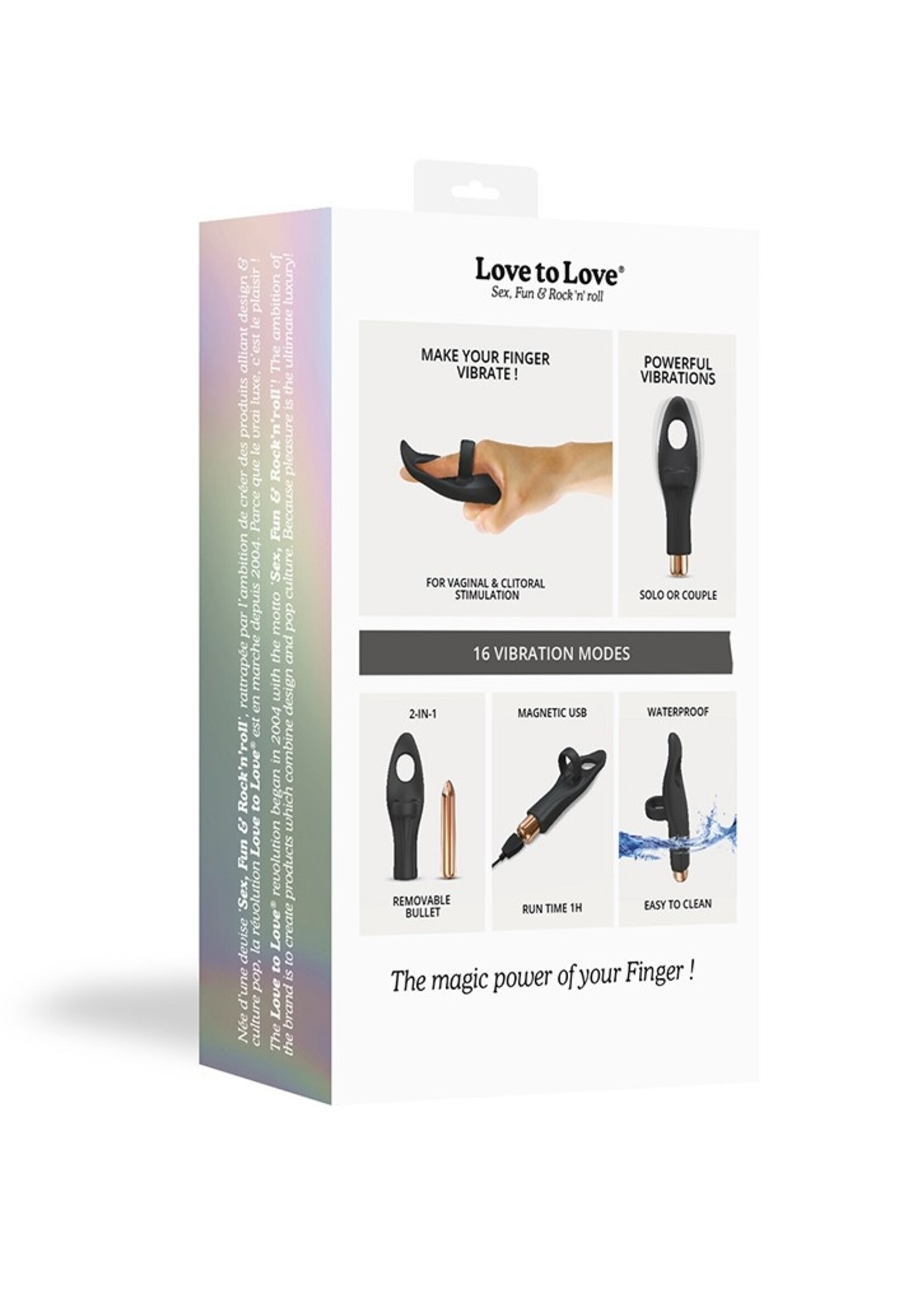 Love to Love Vibrating Tickle Me - Klitoris Vibrator mit abnehmbarer Vibro-Kugel