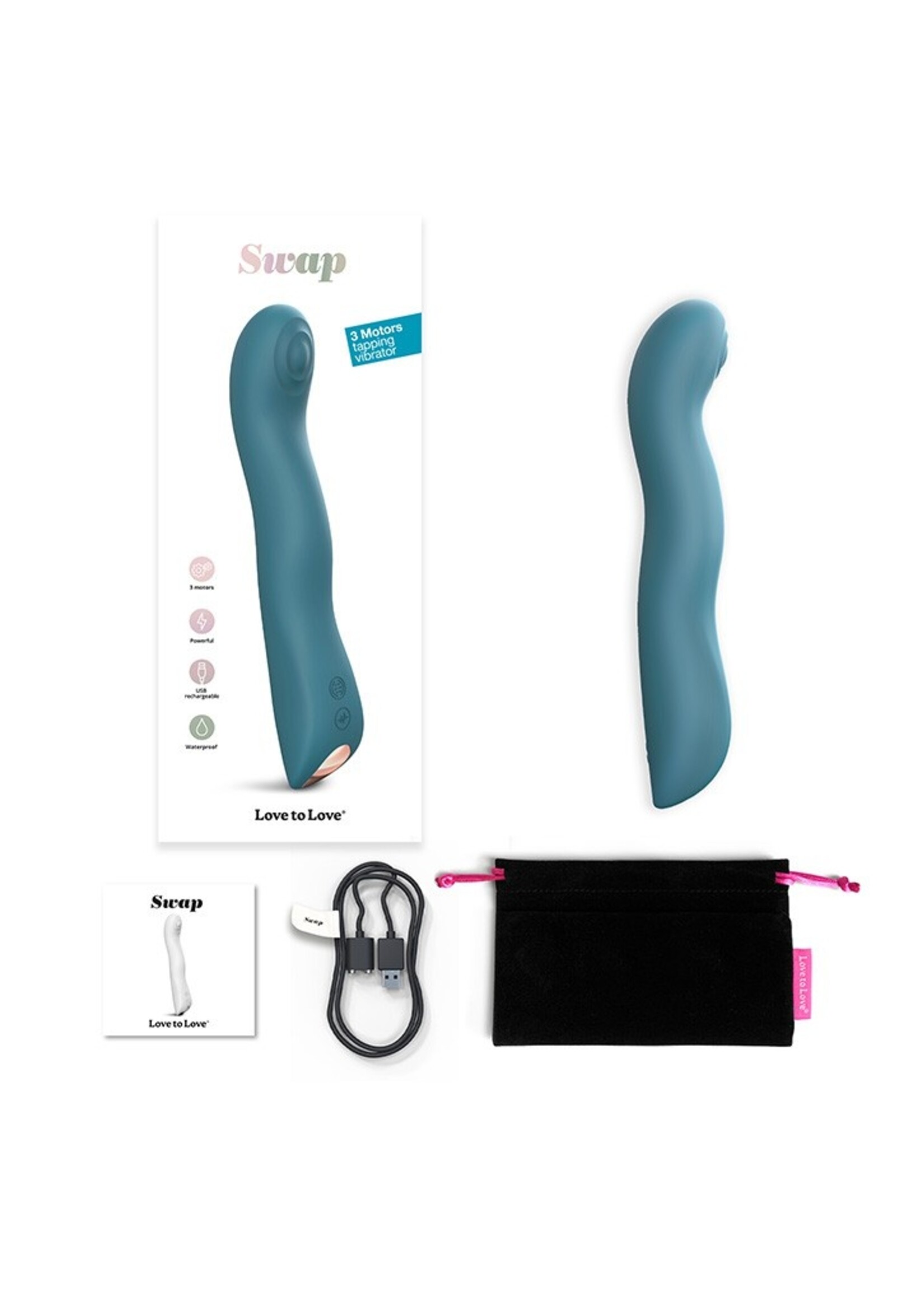 Love to Love Swap - G-Punkt Vibrator mit Tapping-Stimulation