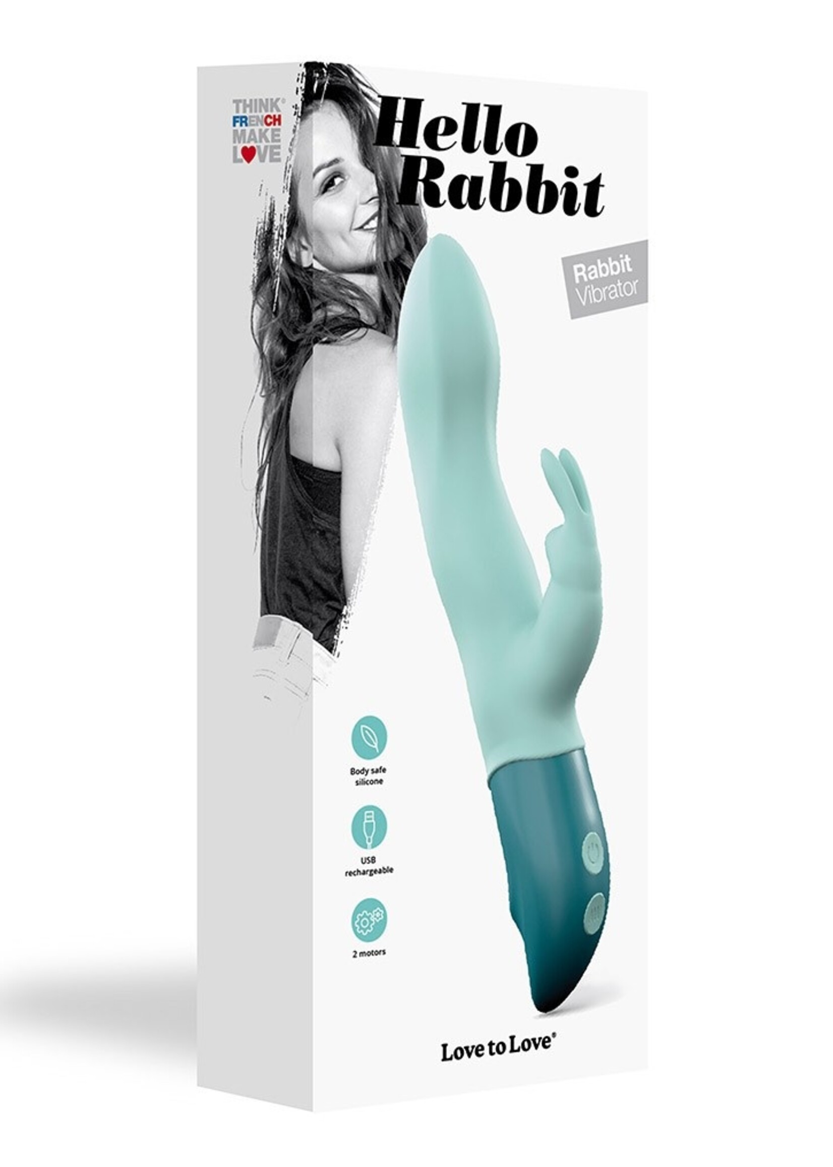 Love to Love Hallo Konijn - Konijnenvibrator met dubbele stimulatie