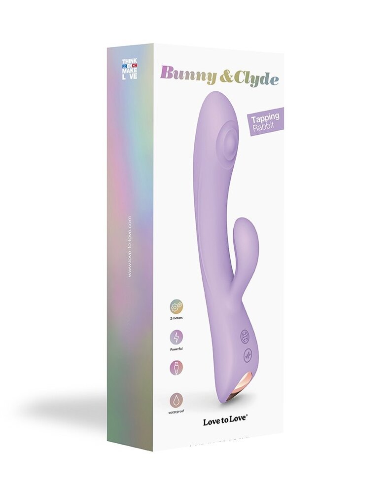 Love to Love Bunny & Clyde - Konijnenvibrator met klopbeweging Love to Love Bunny & Clyde - Konijnenvibrator met klopbeweging