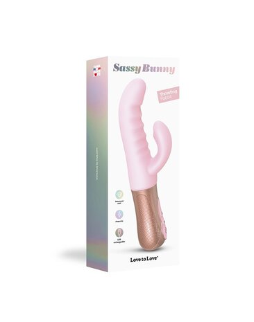 Love to Love Sassy Bunny - Konijnenvibrator met stuwende en kloppende technologie