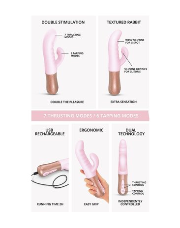 Love to Love Sassy Bunny - Rabbit Vibrator mit Stoß- und Klopftechnik