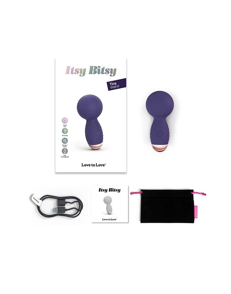 Love to Love Itsy Bitsy - massagestick met flexibele 360°-kop Love to Love Itsy Bitsy - massagestick met flexibele 360°-kop