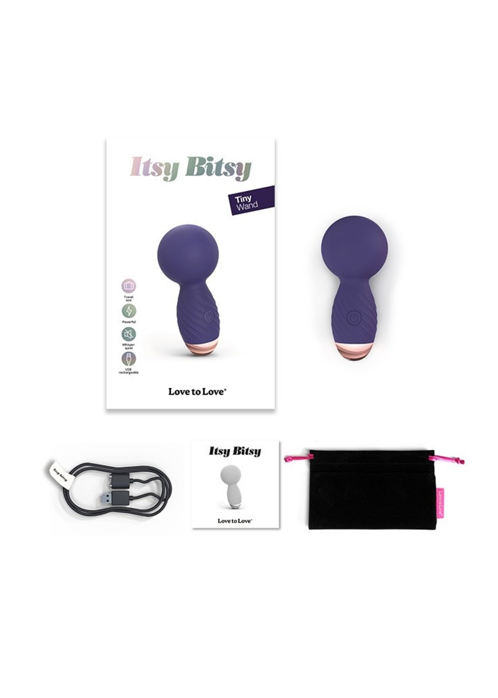 Love to Love Itsy Bitsy - massagestick met flexibele 360°-kop